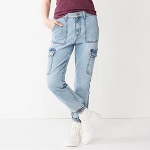 SO high rise jogger jeans